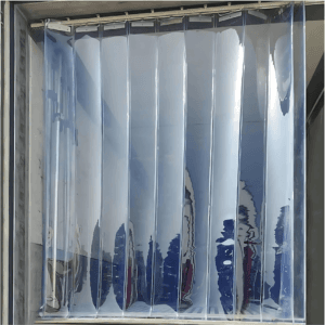 PVC strip curtains: Durable and flexible solution for controlling temperature, noise, and air flow in commercial and industrial spaces while maintaining easy access.