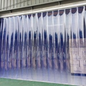 PVC strip curtains: Durable and flexible solution for controlling temperature, noise, and air flow in commercial and industrial spaces while maintaining easy access.