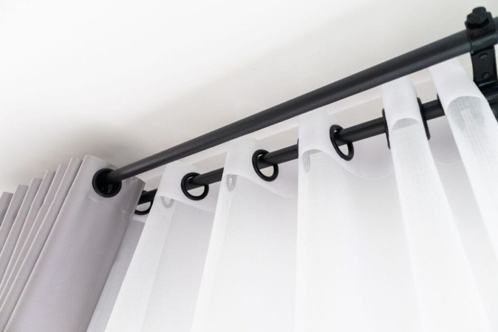 Double rod curtain