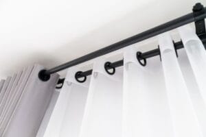 Double rod curtain