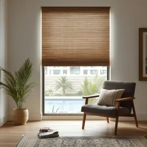 Eco-Friendly Materials for Dubai Homes featuring sustainable blinds and green window solutions